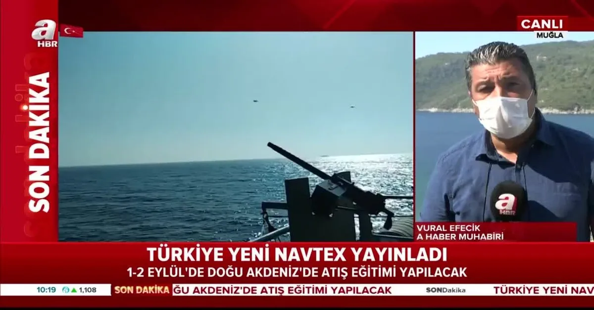 Son Dakika Turkiye Yeni Navtex Yayinladi 1 2 Eylul Tarihleri Arasinda Akdeniz De Atis Egitimi Yapilacak Video Videosunu Izle Son Dakika Haberleri