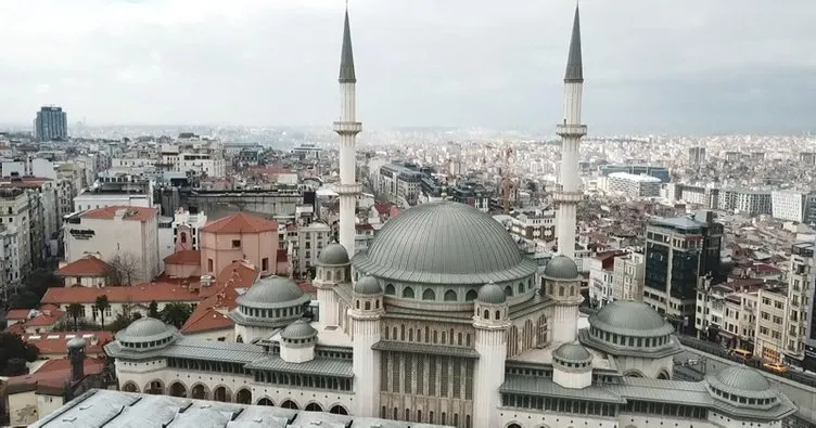 İstanbul Taksim Meydanı’ndaki caminin yüzde 99’u tamamlandı! İşte havadan fotoğrafları