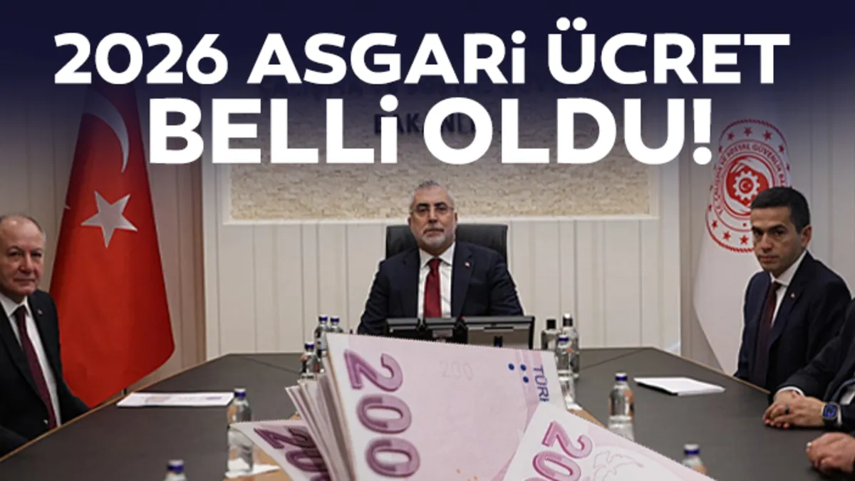 ASGARİ ÜCRET SON DAKİKA: Bakan Işıkhan açıkladı! Brüt net asgari ücret 2026 belli oldu ASGARİ ÜCRET SON DAKİKA: Bakan Işıkhan açıkladı! Brüt net asgari ücret 2026 belli oldu