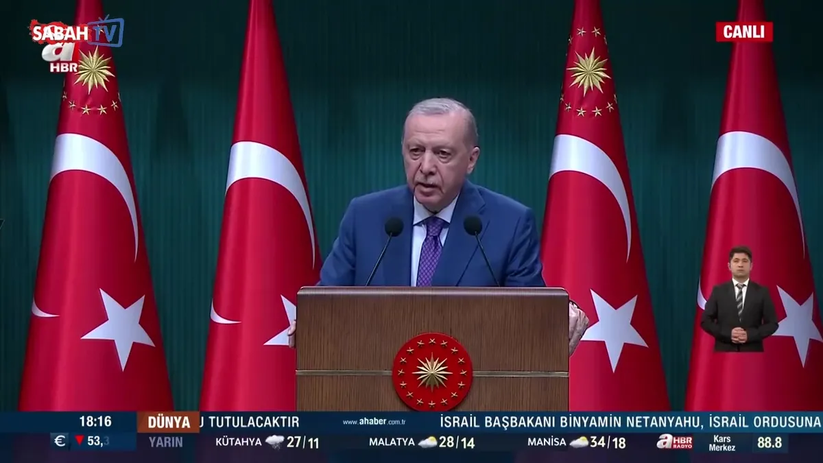 Başkan Erdoğan Kabine Toplantısı Sonrası Önemli Açıklamalar Yaptı