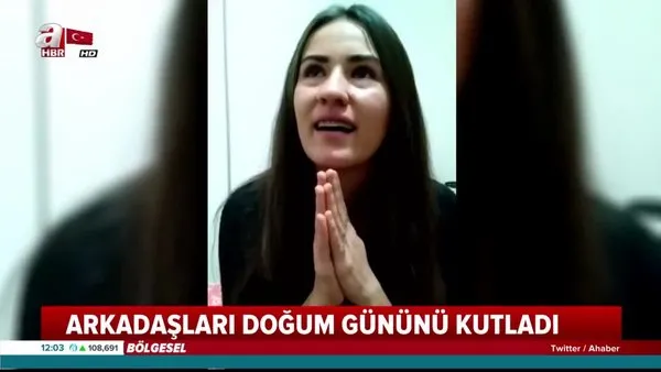 Ceren Özdemir'in arkadaşları, paylaştıkları video ile Ceren'in doğum gününü kutladı