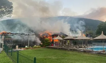 Erdek'te otelde yangın #balikesir