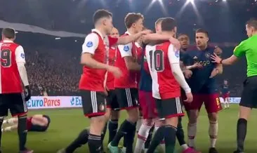 Son dakika haberi: Feyenoord - Ajax maçında skandal hareket! Tadic ve Orkun Kökçü birbirine girdi