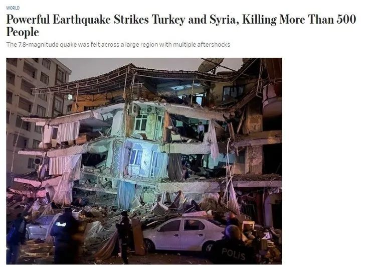 Türkiye'yi yasa boğan deprem dünyanın manşetlerinde! Hepsi tek bir noktaya dikkat çekti