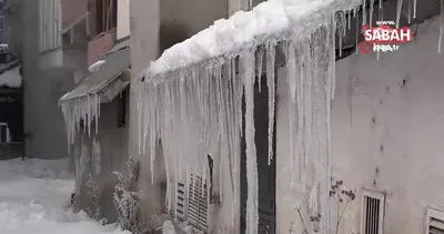 Ardahan’da soğuk hava: Araçlar çalışmadı, buz sarkıtları oluştu | Video