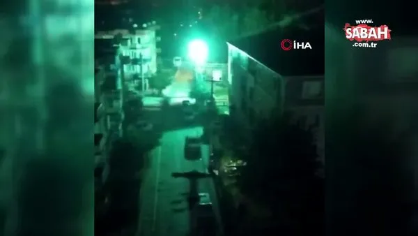 Bursa'da bomba gibi patlayıp alev alev yanan trafo mahalleliye panik yaşattı | Video