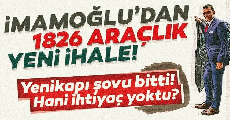 Şov bitti, araç ihalesi açıldı