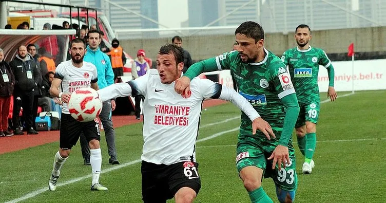 Ümraniyespor, Giresunspor’u tek golle geçti