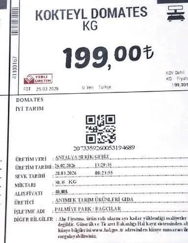 Domatesi 40 TL’ye alıp 199 TL’ye satmak!