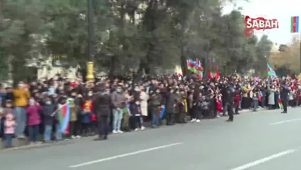 Cumhurbaşkanı Erdoğan’a, Azerbaycan halkından sevgi gösterisi | Video