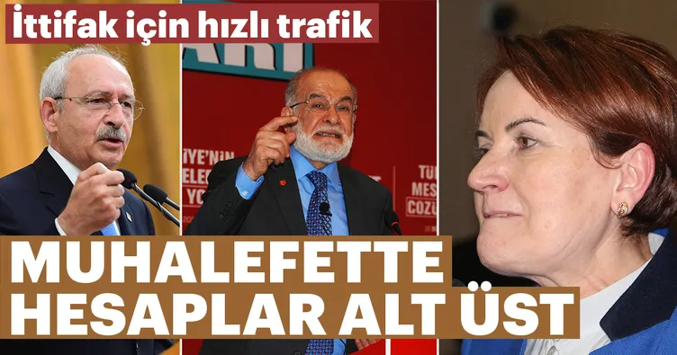 Muhalefette hesaplar alt üst