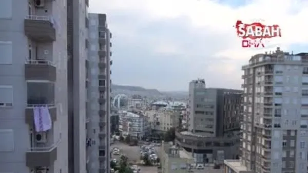 9'uncu katta tehlikeli temizlik kamerada | Video