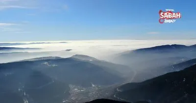 Ilgaz Dağı’nın eteklerinde mest eden sis manzarası böyle görüntülendi | Video