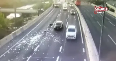 Şili’de polisten kaçan hırsızlar çaldıkları parayı otoyola saçtı | Video