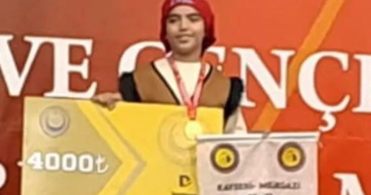 Zeynep’in gurur pozu  Okçulukta Türkiye şampiyonu oldu