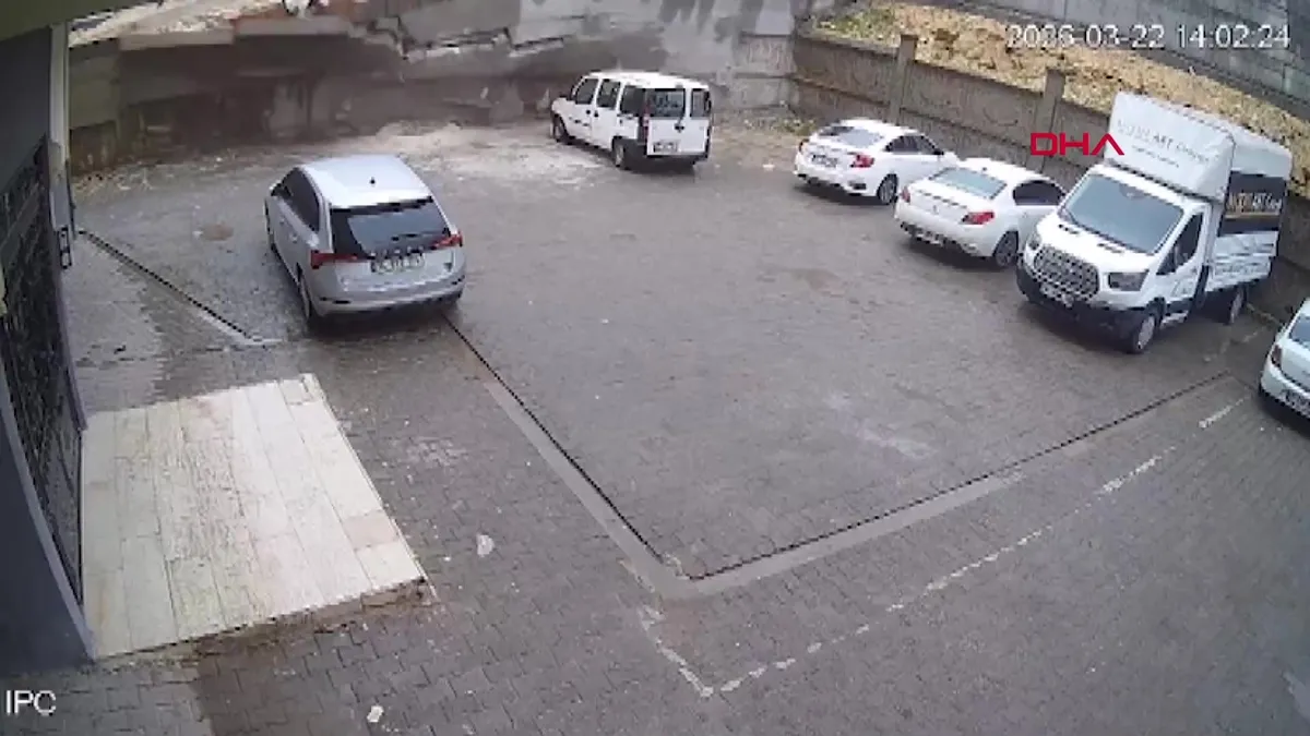 Şanlıurfa’da sağanak yağmurda istinat duvarının yıkılma anı kamerada | Video videosunu izle Şanlıurfa’da sağanak yağmurda istinat duvarının yıkılma anı kamerada | Video videosunu izle