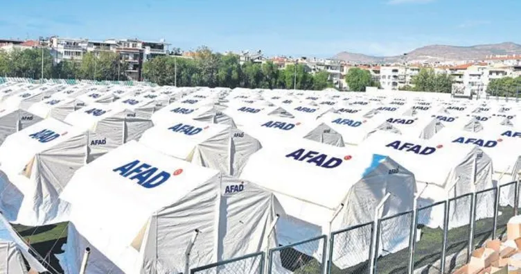 Çeşitli noktalara 1712 çadır kuruldu