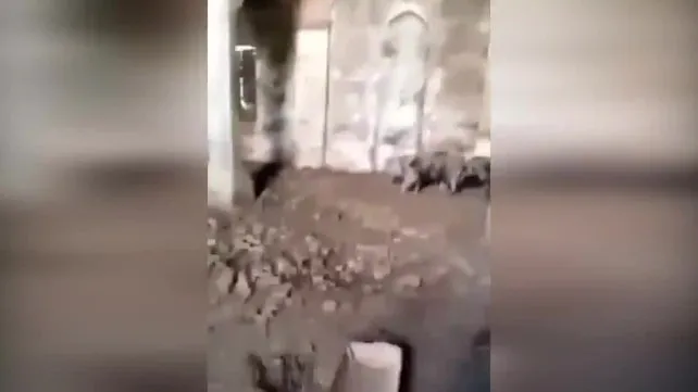 Ermenistan'ın işgal ettiği Zengilan'da tarihi bir camiyi domuz ahırına çevirdiği ortaya çıktı | Video