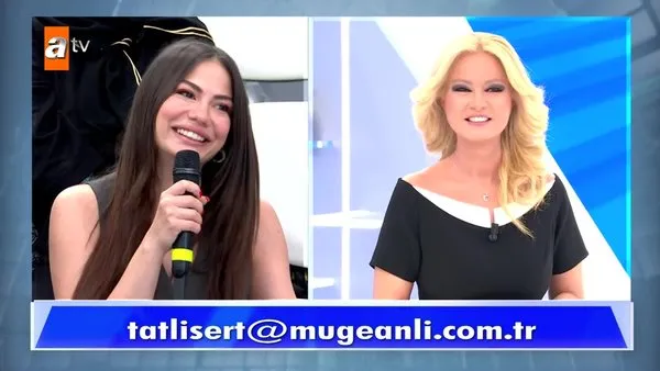 Ünlü oyuncu Demet Özdemir'den Müge Anlı'ya sürpriz ziyaret! | Video