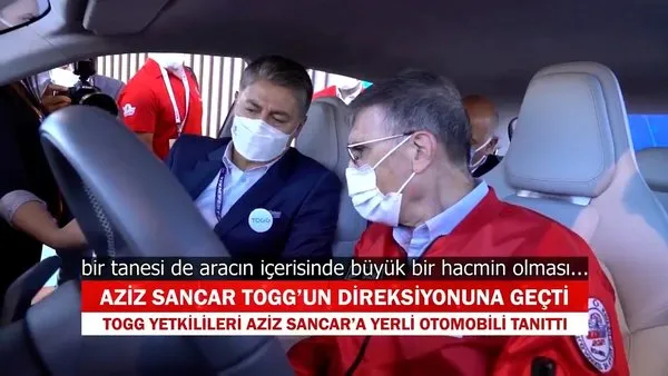 Aziz Sancar, Türkiye'nin Otomobili  TOGG'un direksiyonuna geçti