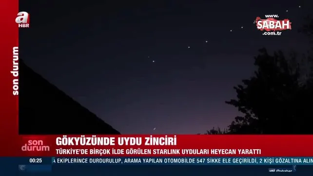 Türkiye'de merak uyandıran sıralı ışıklar | Video
