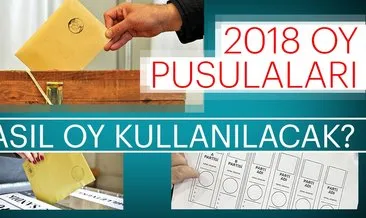 Nasıl oy kullanılır? 24 Haziran 2018 YSK oy pusulası - Sonuçlar ne zaman açıklanacak?