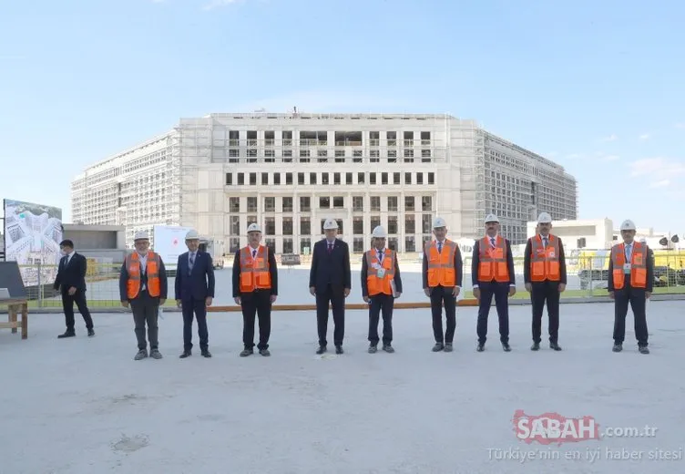 Başkan Erdoğan, Yargıtay Başkanlığı yeni hizmet binasını inceledi