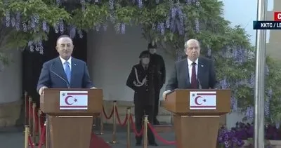 Son dakika: Dışişleri Bakanı Mevlüt Çavuşoğlu ve Ersin Tatar’dan Yunan Bakan’a tepki: Çizmeyi aşmıştır | Video