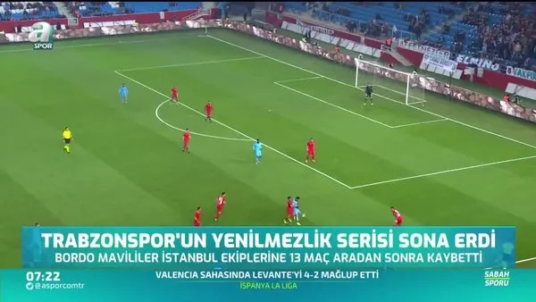 Trabzonspor'un yenilmezlik serisi sona erdi