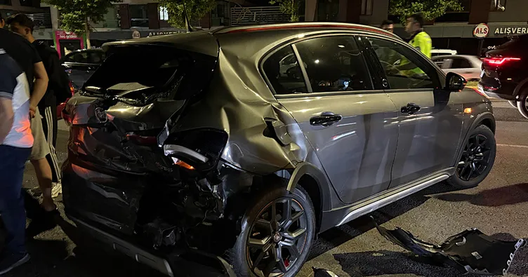 Çorum’da zincirleme trafik kazasında iki kişi yaralandı
