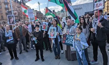 İsveç’te Gazze’ye destek gösterisi