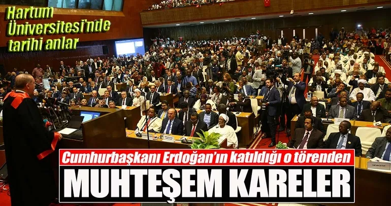 Cumhurbaşkanı Erdoğan'ın katıldığı törenden muhteşem kareler