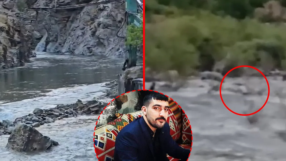 Bingöl'ün Genç ilçesinde akıntıya kapılarak kaybolan Vedat Karabulut'u arama çalışmaları.