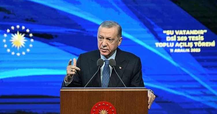 Başkan Erdoğan’dan su çağrısı! Tedbirlerle israfın önüne geçelim!
