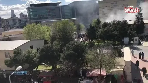 Okmeydani Egitim Ve Arastirma Hastanesi Bahcesinde Yangin Videosunu Izle Sabah Tv
