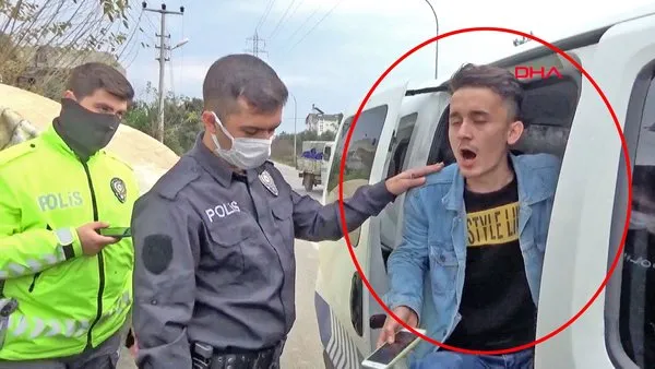 Antalya'da kısıtlamada drift yaparken yakalandı, polise 