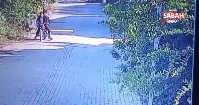 Köpeği çalan 2 acemi hırsızın motosikleti çalışmayınca yaşadıkları panik kamerada | Video