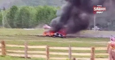 Rusya’da turistleri taşıyan helikopter elektrik kablolarına takıldı: 6 ölü | Video