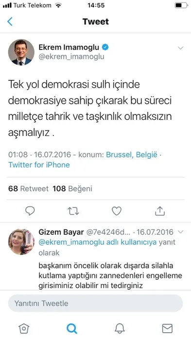 15 Temmuz'da 'Sulh' elçisi kesilen İmamoğlu Gezi'de bakın neler yapmış!