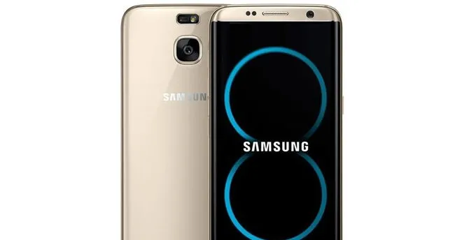 Altın renkli Samsung Galaxy S8  canlı görseli