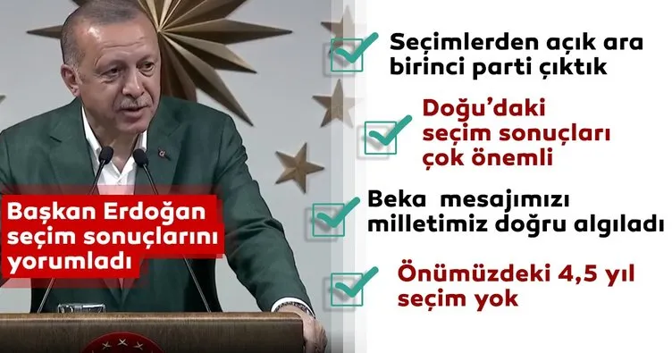 Başkan Erdoğan'dan önemli seçim açıklaması