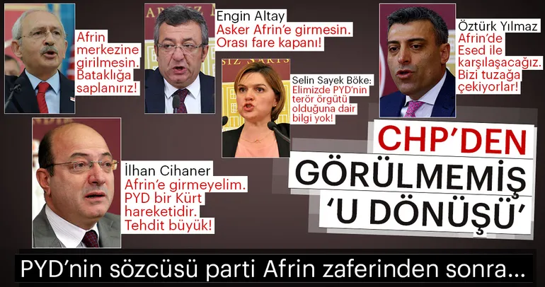 CHP’den görülmemiş ’U’ dönüşü