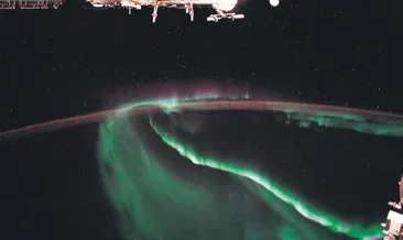 Kuzey Işıkları uzaydan böyle görünüyor