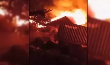 Endonezya’da fabrika yangını