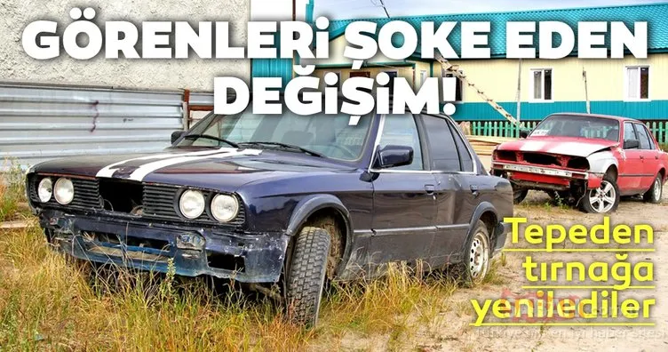 Eski BMW’nin değişimi çok konuşuldu! Görenler şaşkına döndü