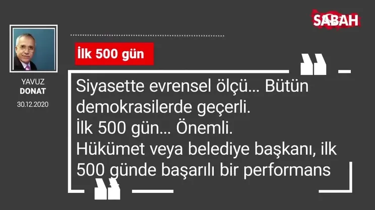 Yavuz Donat 'İlk 500 gün'