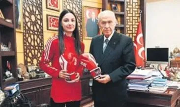 Bahçeli, Avrupa 3.sü Aybüke’yi ağırladı