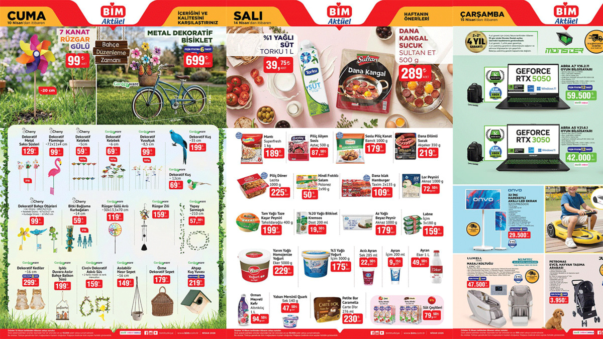 BİM 10-14-15 NİSAN KATALOĞU || Bu hafta BİM aktüel ürünler neler? Bahçe ürünleri geliyor!