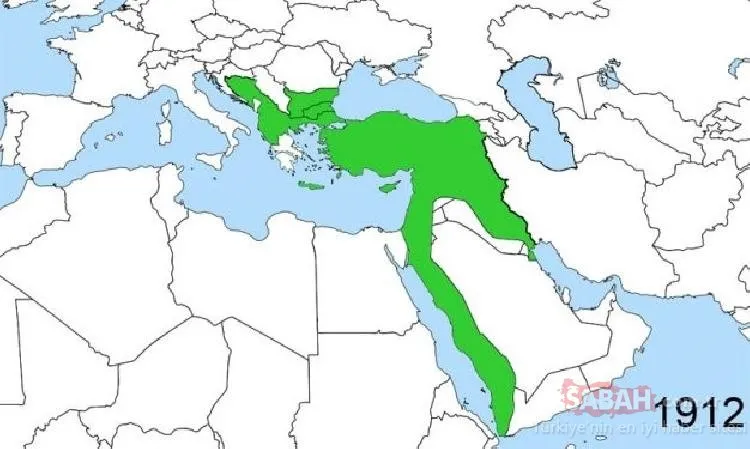 Osmanlı Haritası - Osmanlı İmparatorluğu Kuruluşundan Çöküşüne En Geniş Sınırları