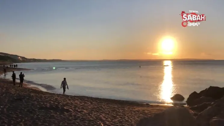 Sinop'ta hayran bırakan gün batımı | Video
